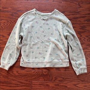 ⭐️Cat & Jack Cream and Pink Long Sleeve Tee